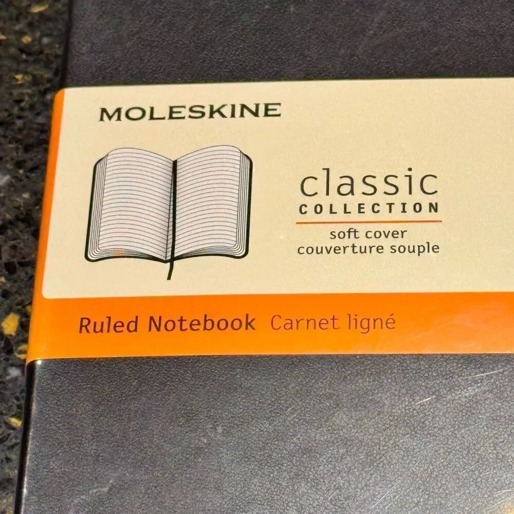 Moleskin Classic Collection Lined Leather Journal.